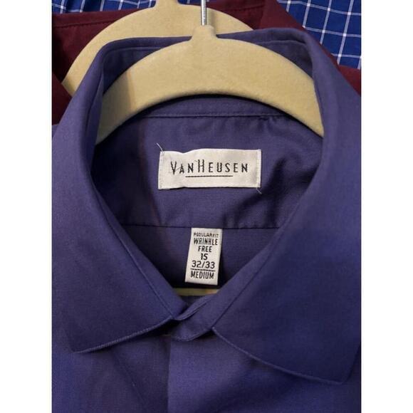 Van Heusen Men’s Medium 15 32/33 Regular Fit Button Down Business Casual Shirt - Picture 7 of 8